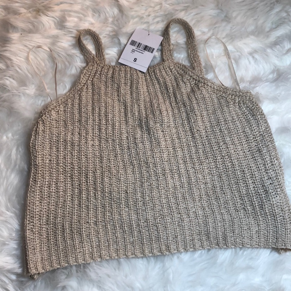 Knit halter top